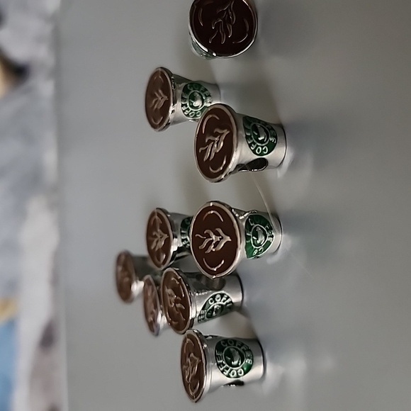 Coffee Cup  Charm for European Style Bracelets Fits Pandora Systems - Picture 7 of 7